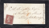 87935 - 1856 MOURNING ENVELOPE SUNBURY TO KNIGHTSBRIDGE/PL.37(SG29)(JK).