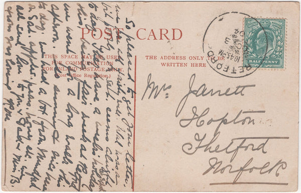 87976 - NOTTS. 1904 postcard Chatsworth House, Retford to ...