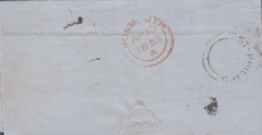 88097 - BRISTOL ST-PHILLIPS UDC. 1853 wrapper Bristol to Monmouth (stamp r...
