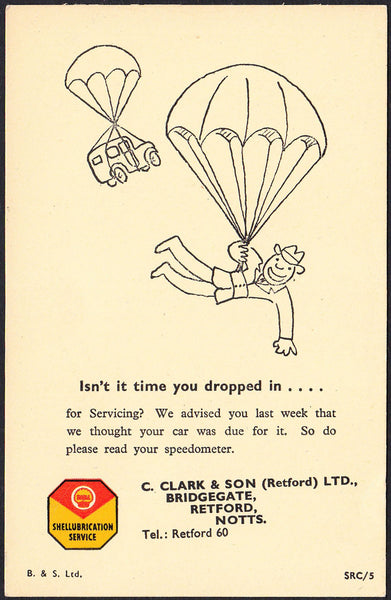 88139 - NOTTS/ADVERTISING. Unused postcard (1950s?) advert...