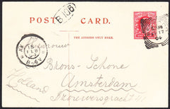 88140 - 1904 MAIL RETFORD TO HOLLAND. Post card of Market...
