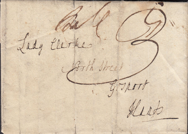 88147 - CAMBS/'ELY' HAND STAMP (CB95). Undated personal letter from a brother to a...