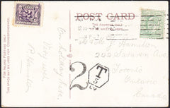 88160 - 1907 UNDERPAID MAIL ABERDEEN TO CANADA. Post card Aberdeen t...