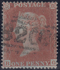 88365  1854 1D PL.175 (SG17)(BG).