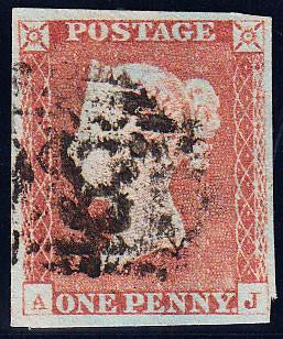 88418 - PL.68 (AJ) (SG8). 1846 1d pl.68 good used with fou...