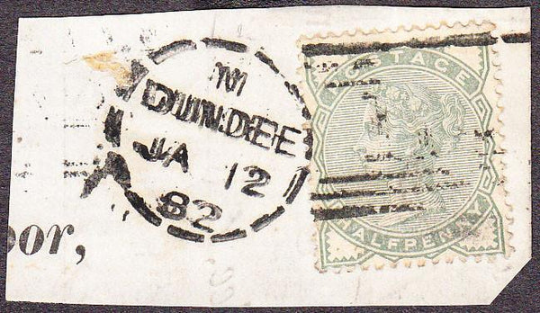 88659 - DUNDEE DOTTED CIRCLE (RA30). Small piece with 1880...