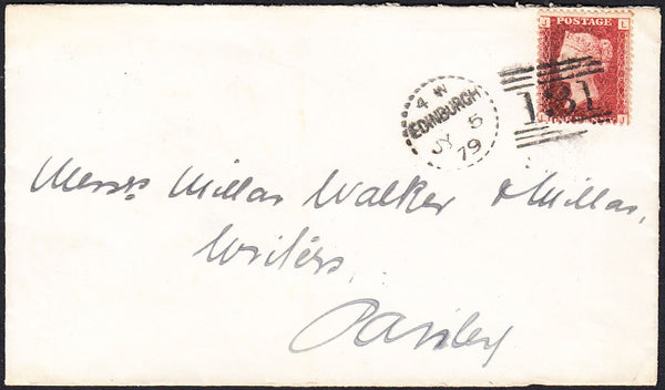88662 - EDINBURGH DOTTED CIRCLE (RA13)/1D PL.196 (LJ) (SG4...