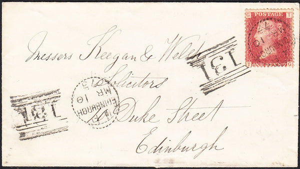 88665 - EDINBURGH DOTTED CIRCLE (RA10)/1D PL.159 (TG) (SG4...