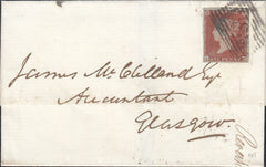 88746 - PL.95 (LH)(SG8) ON WRAPPER USED IN SCOTLAND. Wrapper Edinburgh to Glasgo...