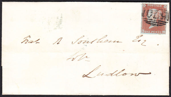 88748 - PL.93 (HI) (SG8). 1850 wrapper Northampton to Ludl...