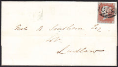 88748 - PL.93 (HI) (SG8). 1850 wrapper Northampton to Ludl...