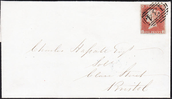 88776 - PL.101 (FJ) (SG8) N COVER. 1850 wrapper used locally in Br...