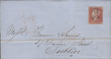88788 - PL.126 (HJ) (SG8) ON COVER. 1852 letter Manchester to Dubli...