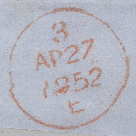 88788 - PL.126 (HJ) (SG8) ON COVER. 1852 letter Manchester to Dubli...