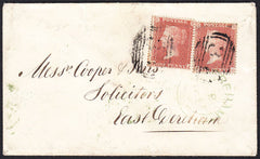 88858 - PL.9 (QJ TG) (SG21). 1855 envelope (slight soiling...