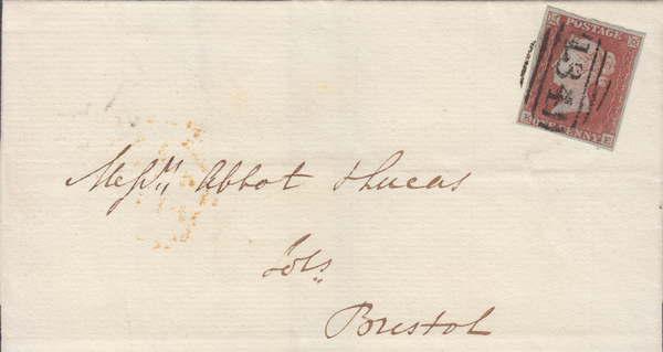88930 - BRISTOL HENBURY UDC/PL.150 (KE)(SG8). 1855 wrapper used local...
