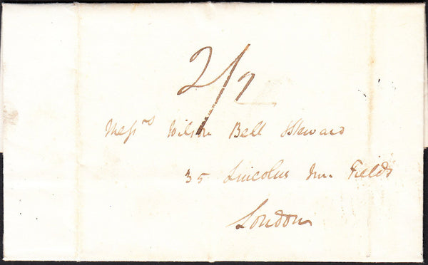 88945 - 1837 INCOMING MAIL GRENADA. Entire from Grenada da...