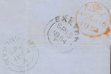 89067 - PL.181 (TC)(SG17) ON COVER. 1854 letter Exeter to Wymondha...
