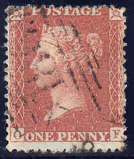 89213 - PL.33 (OF) (SG29). Good used 1856 die II 1d pl.33 ...
