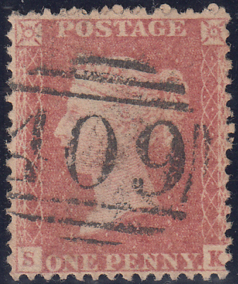 89226 - PL.27 (SK) (SG40)/1844 TYPE "409" NUMERAL OF JERSE...