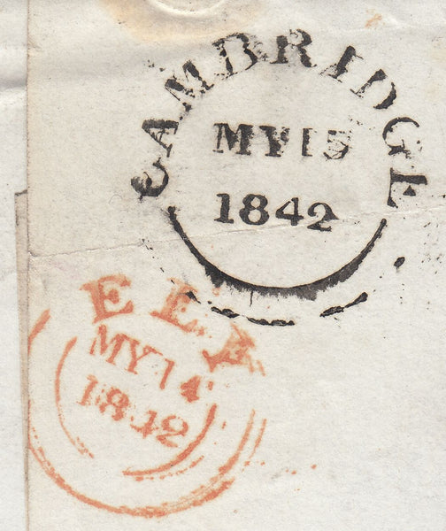 89242 - 1842 CAMBS/ELY MALTESE CROSS/PL.12 (RK)(SG9). 1842 large part wrapper El...