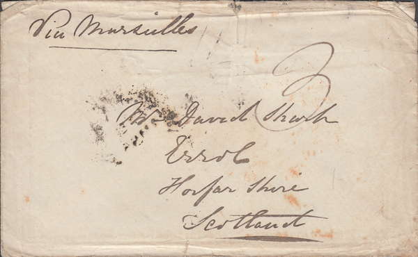 89307 - CRIMEAN WAR/SCOTLAND. 1855 envelope (slight imper...