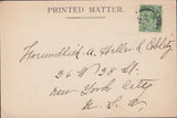 89685 - 1922 ILLUSTRATED PRINTED MATTER LONDON TO USA. Privately produced postcard L...