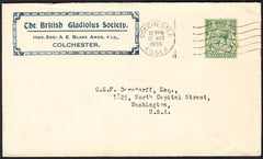 89700 - ADVERTISING. 1935 envelope Colchester to Washingto...