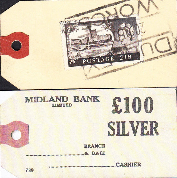 89796 - BANKERS' SPECIAL PACKET. 1963? tag with 2/6d Castl...