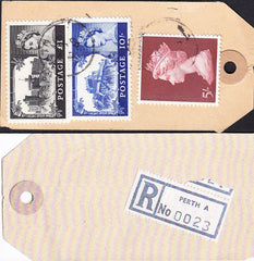 89827 - BANKERS' SPECIAL PACKET. 1969 parcel tag sent regi...