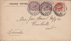 90154 - 1897 MAIL LIVERPOOL TO CANADA. 1897 envelope Liverpool to Canada with 1d lilac x ...