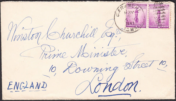 90266 - MAIL TO WINSTON CHURCHILL. 1941 envelope USA to "W...