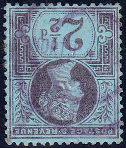 90267 - RAILWAYS. Good used 1887 2½d Jubilee (SG201) with ...