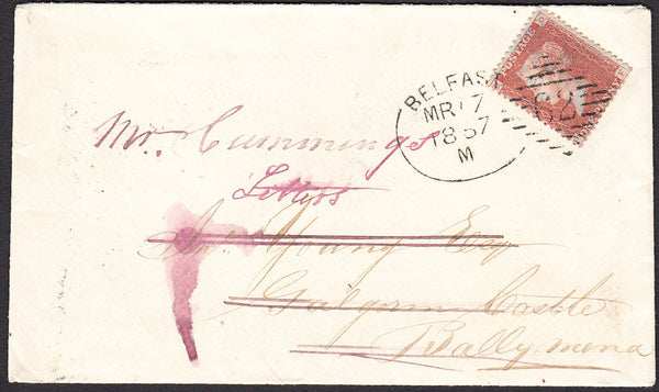 90413 - BELFAST/62 SPOON IRISH TYPE a ON COVER (RA12)/PL.43 (PF)(SG29).