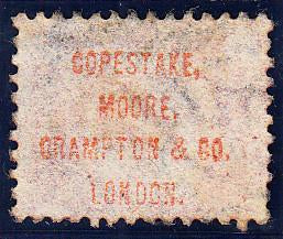 90687 "COPESTAKE, MOORE, CRAMPTON AND CO. LONDON." UNDERPRINT IN RED/½d BANTAM PL.15 (SF) (SG48 Spec.PP27).