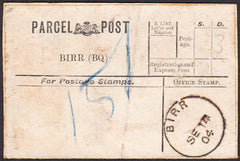 90888 - 1904 'BIRR' PARCEL POST LABEL/IRELAND. 1904 label BIRR (BQ) (C...