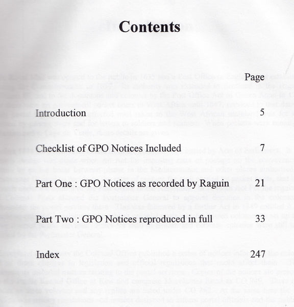 90942 WEST AFRICAN GPO POSTAL NOTICES OF THE NINETEENTH CENTURY BY BEALE AND WALTON.