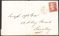 91172 - EDINBURGH DOTTED CIRCLE (RA3). 1863 envelope Edinb...
