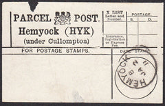 91201 - PARCEL POST LABEL/DEVON. 1911 label (small fault a...