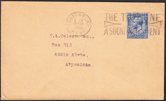 91336 - 1933 MAIL CANTERBURY TO ABYSSINIA. Envelope Canterbury to Add...