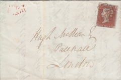 91440 - 1844 EDINBURGH MALTESE CROSS WITH SMALL CENTRE ON COVER...