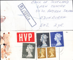 91691 - HIGH VALUE PACKET (HVP). Parcel tag sent registere...