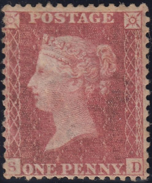 91715 - 1860 DIE 2 1D PL.64 (SG40)(SD) MINT EXAMPLE.
