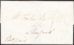 91743 - 1827 CAMBS/'CAXTON 50' MILEAGE MARK (CB71). Wrapper Caxton to Sleaford dated 3...