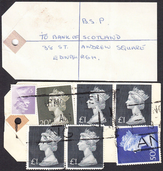 91772 - BANKERS' SPECIAL PACKET. 1975? parcel tag addresse...