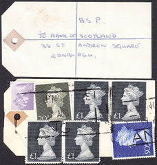 91772 - BANKERS' SPECIAL PACKET. 1975? parcel tag addresse...