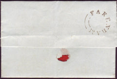 91891 - 1838 NORFOLK/'FAKENHAM' UDC (NK149). Wrapper Fakenham to Wymondham dated ...