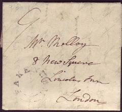 91892 - 1830 NORFOLK/'FAKENHAM' UDC (NK149). Letter Fakenham to London dated 15th...
