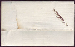 91903 - 1825 NORFOLK/'DOWNHAM' HAND STAMP (NK123). Letter (small part missing) Downham ...