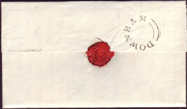 91956 - NORFOLK. 1838 letter Downham to Norwich dated Octo...